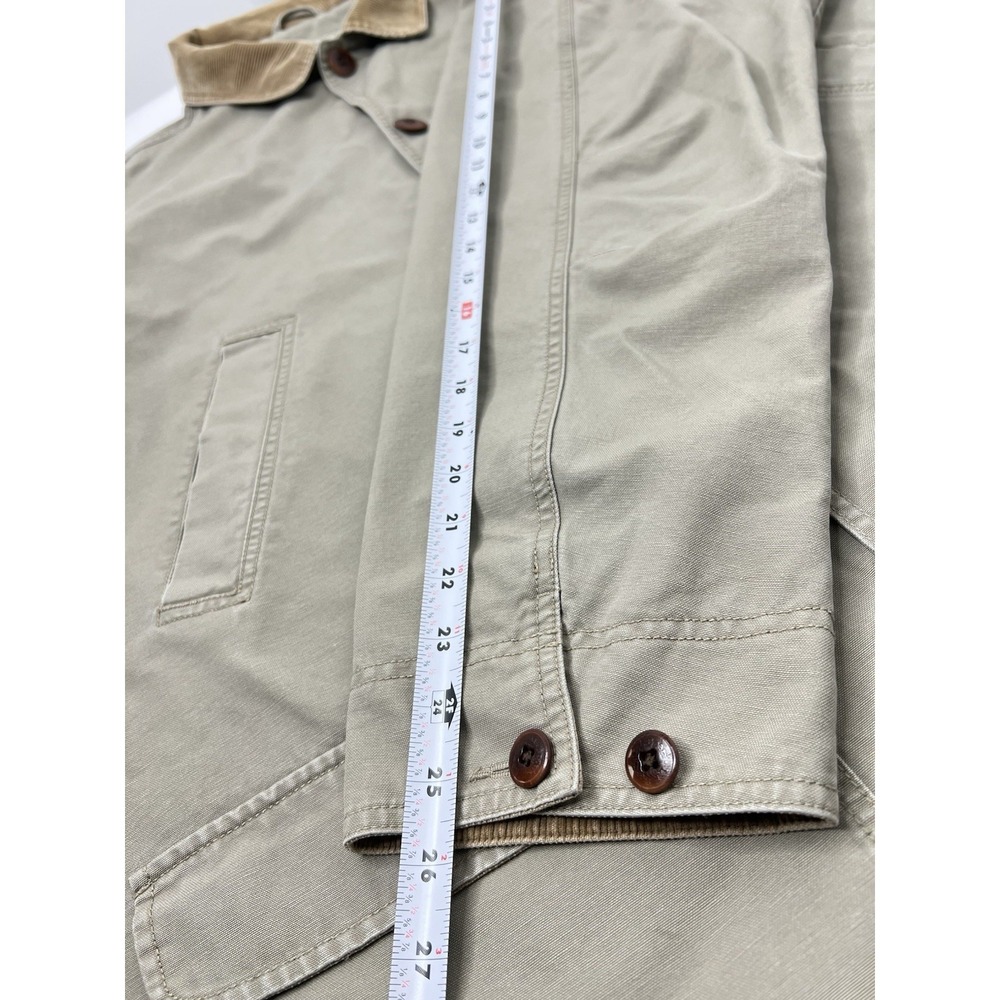 LL Bean Chore Jacket Mens XLT Beige Khaki Corduroy Collar Field Barn Coat 0-BGW5 - Picture 11 of 11